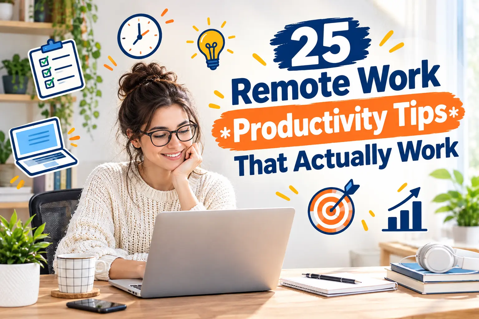Remote work productivity tips — focus and deep work setup