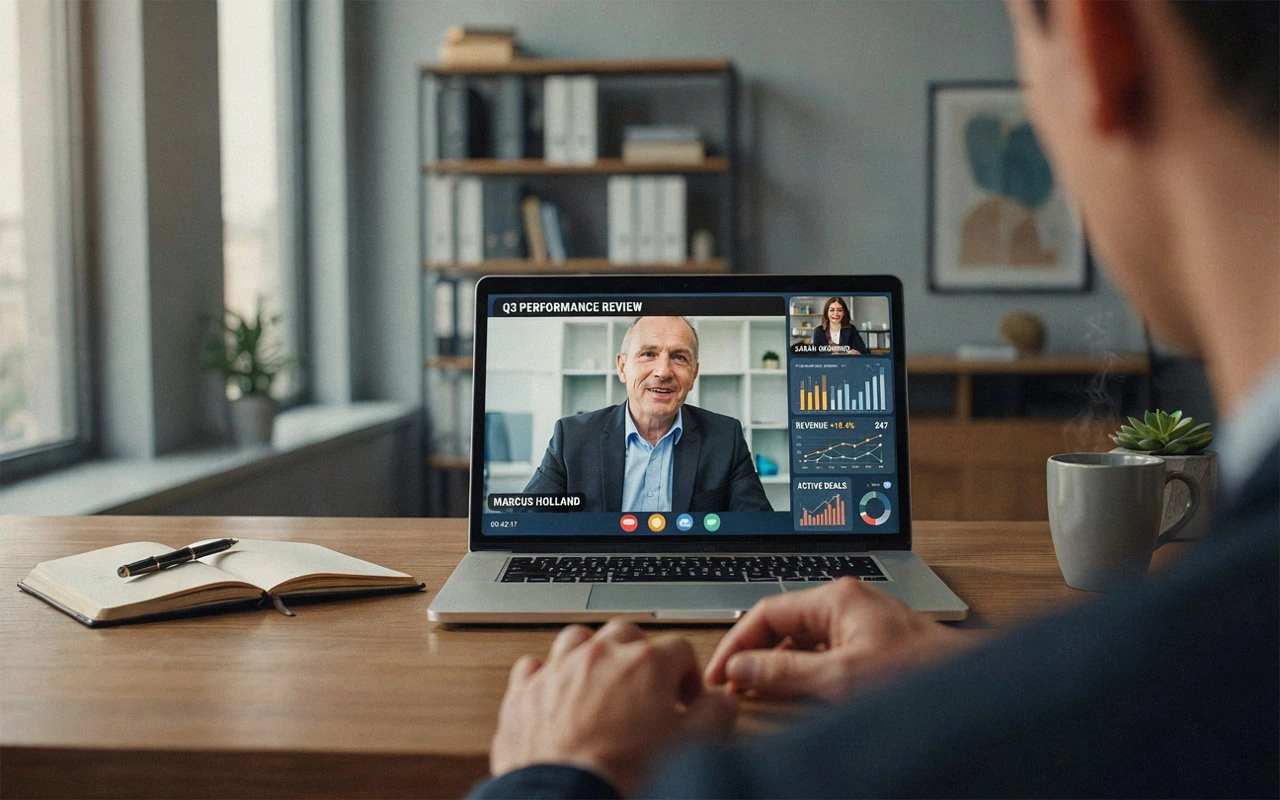 Remote worker at a desk using the best remote work tools of 2026
