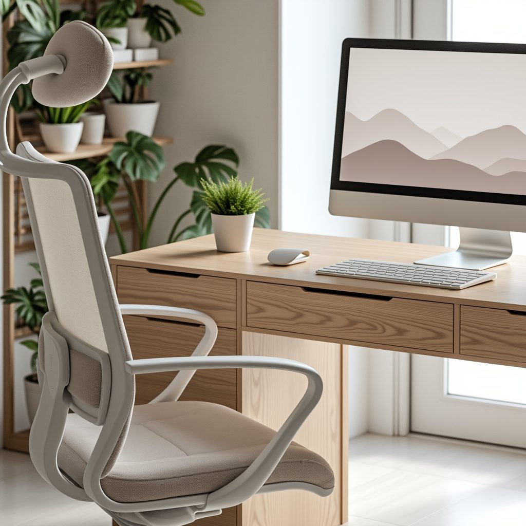 ergonomic workspace setup