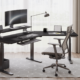 Best desk for home office in 2026 with monitor, keyboard, and plant