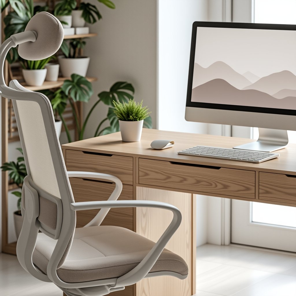 ergonomic workspace setup